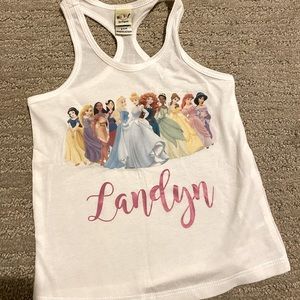 Custom Disney Princess tank, never worn!